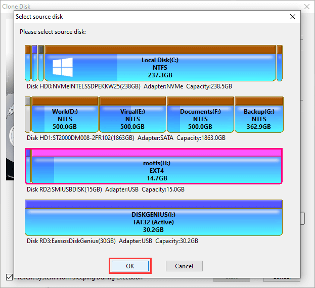 clone Raspberry Pi SD card windows 10