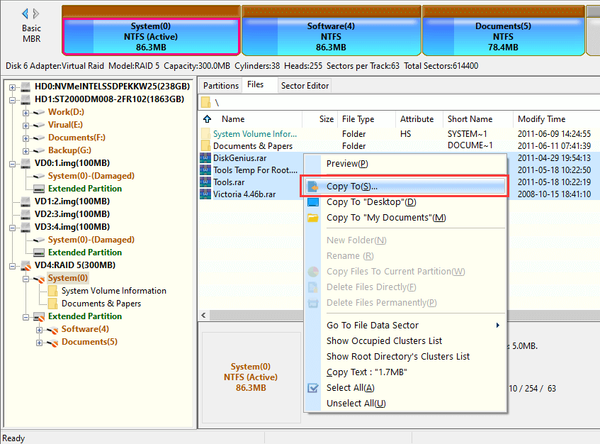 Recover Data from RAID