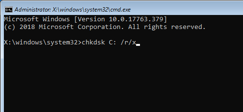 Chkdsk Cannot Run Because the Volume Is in Use by Another Process
