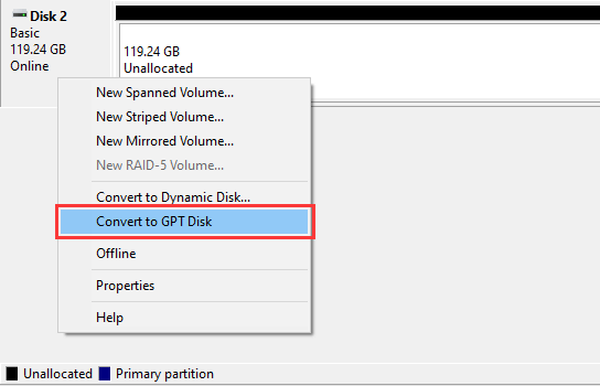 Fix MBR2GPT Cannot Find OS Partition
