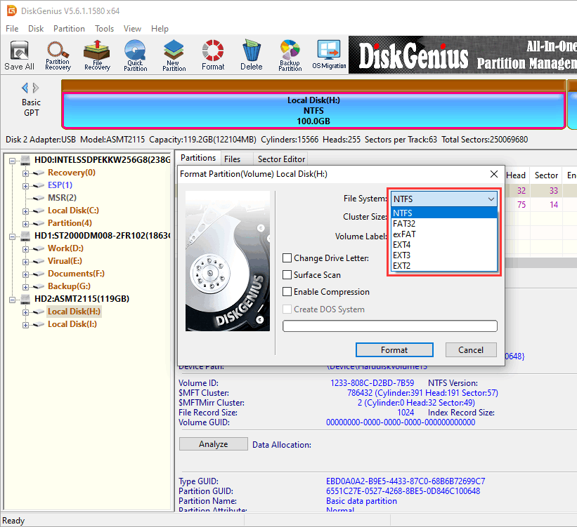 exFAT format tool