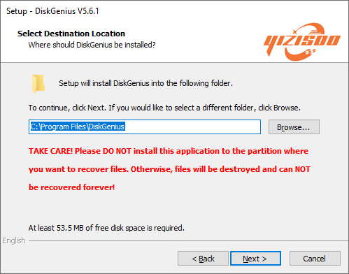 install DiskGenius
