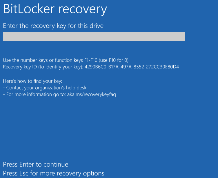 bitlocker data recovery