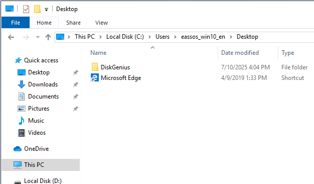Desktop Files Disappeared