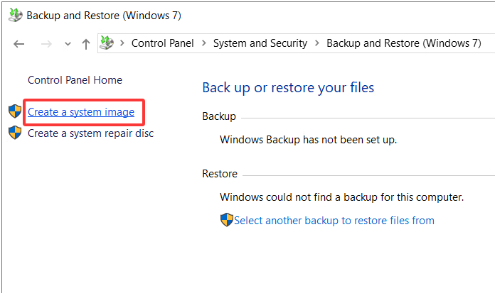 back up Windows