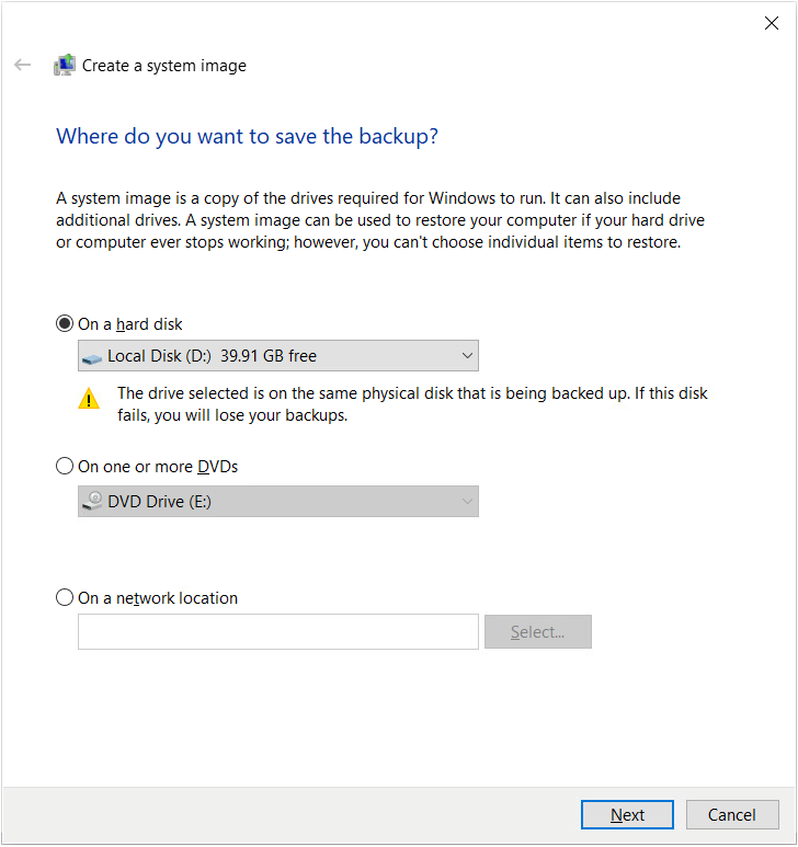 back up Windows