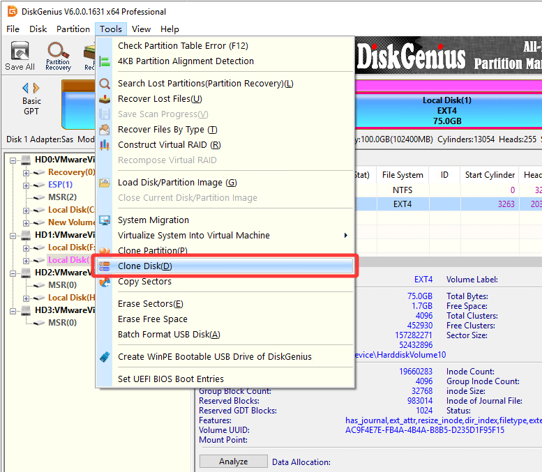 Clone Disk