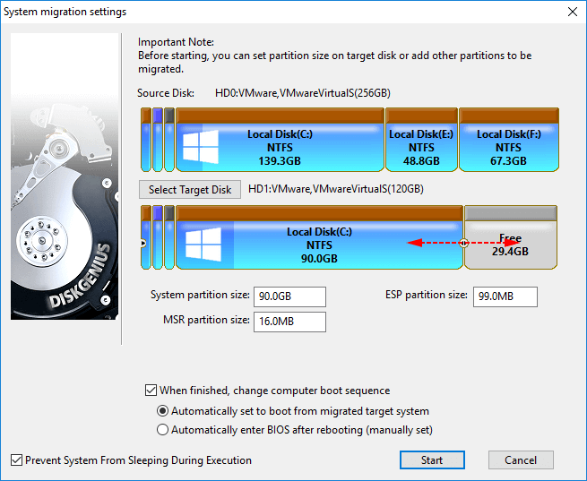 migrate OS to SSD