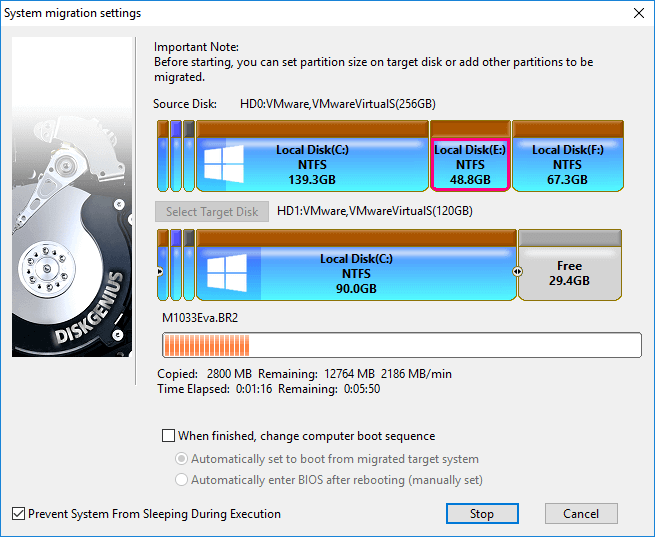 migrate OS to SSD