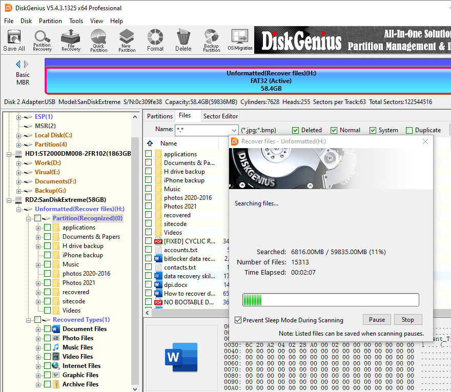 Recover Files Disappeared from Computer