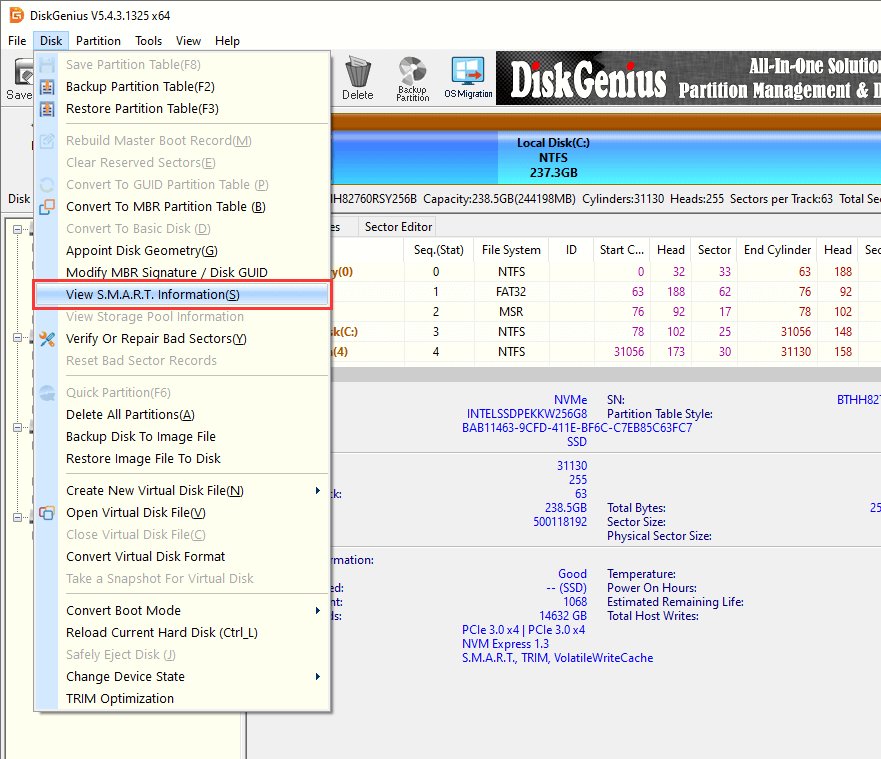 Program to check hard drive health check