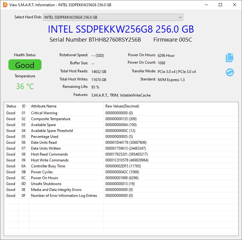 Program to check hard drive health check